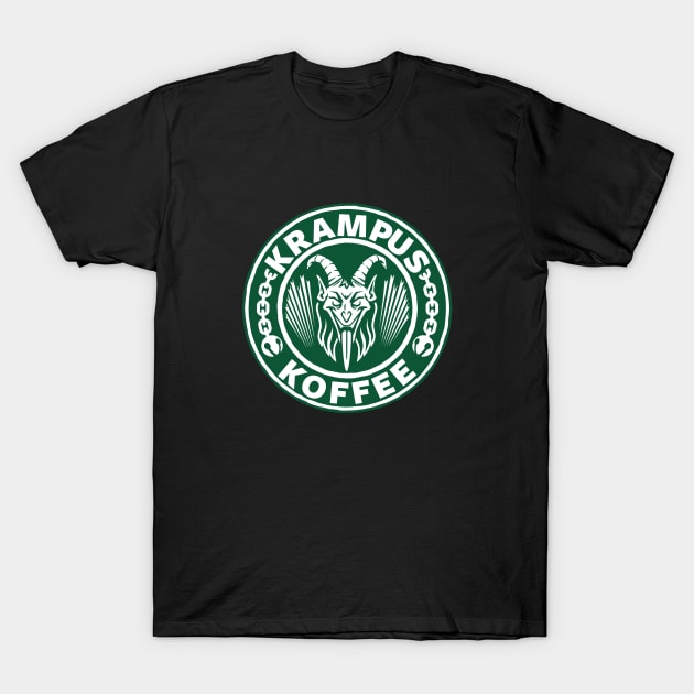 Krampus Koffee T-Shirt by BeezleBubRoss